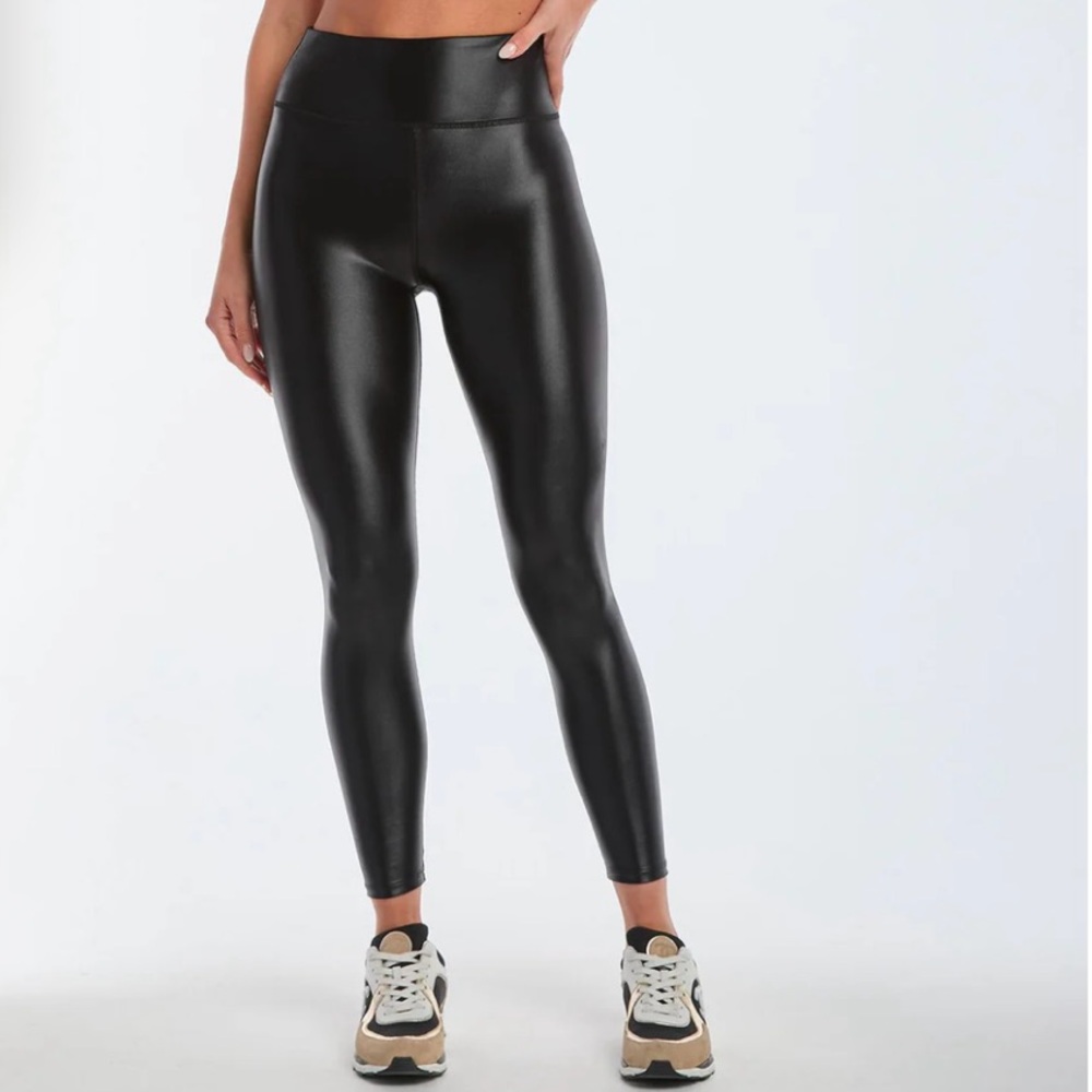 Noli Black Shiny Leggings